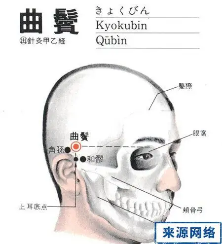 曲鬓穴位的准确位置图