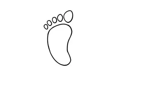 脚印简笔画