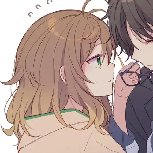 动漫情侣头像虎斑自截图片来源pixiv