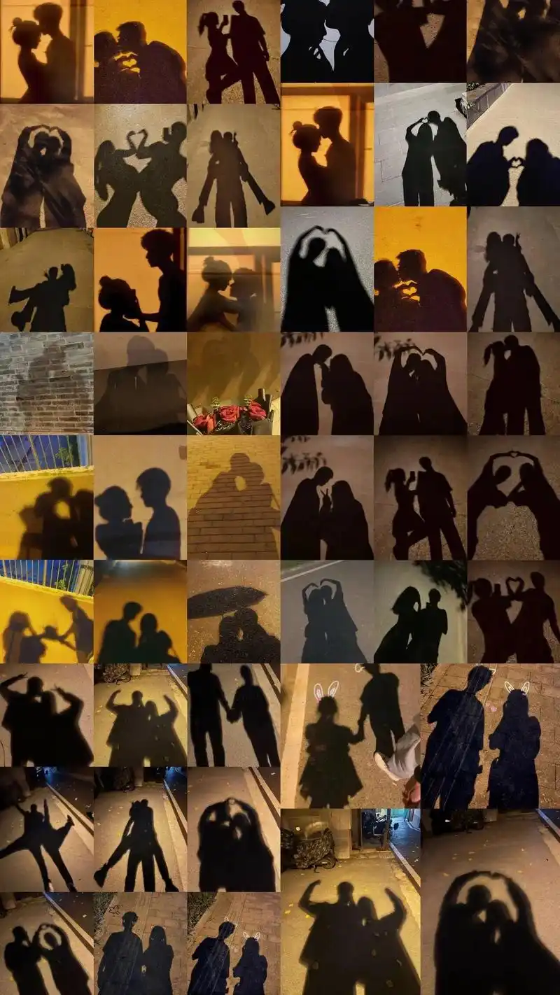 情侣背影拍照快学起来##情侣影子 #合照 #拍照技巧 - 抖音