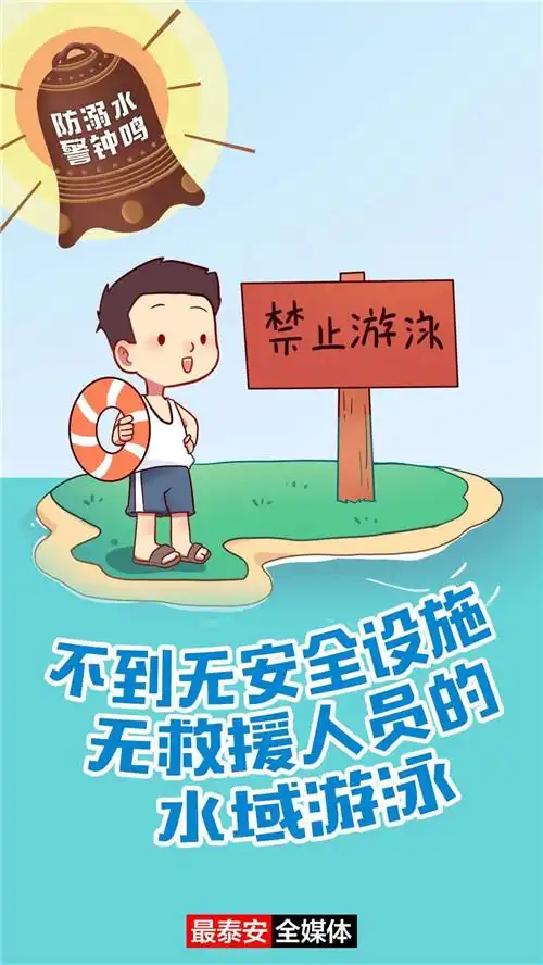 海报预防溺水警钟鸣珍爱生命保安全