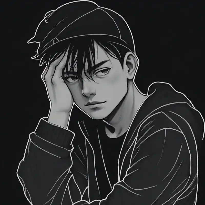 沧桑男人头像,黑白素描更有感觉 谁能拒绝这种沧桑男人黑白素描头像呢