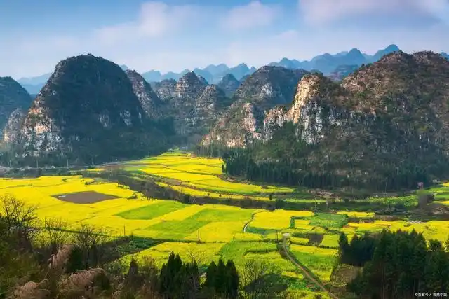 今天小编带大家走进中国十大最美油菜花之乡,他们或在草原上,梯田里