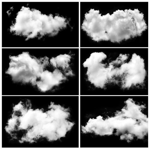 白云白色云朵png免抠图高清天空合成psd透明分图层模板元素ps素材