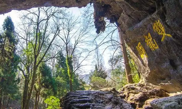到双龙洞的洞口,我拿起自拍杆,打开视频号直播,通知没有跟着我们外出