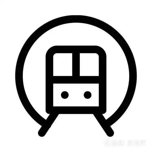 地铁图标矢量图
