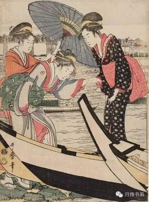 《歌撰恋之部》喜多川歌麿于1793年发表的《歌撰恋之部》系列是浮世绘