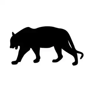 老虎的黑色剪影图片-老虎的黑色剪影素材-老虎的黑色剪影插画-摄图新