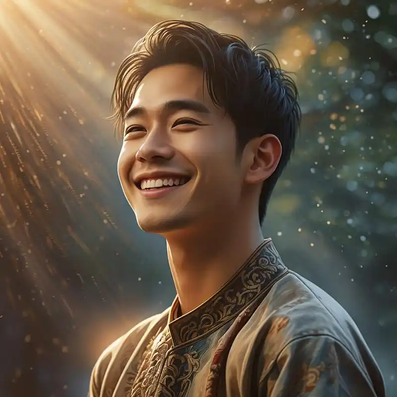 阳光笑容治愈系男生真人头像9896