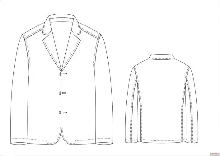cdr西装模板-服装画/服装设计手稿 - 穿针引线服装论坛