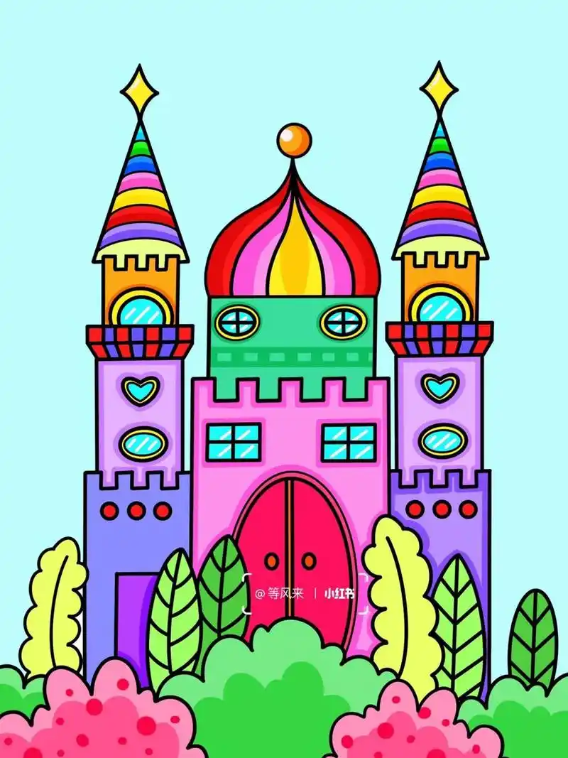 房子92 创意画 儿童画 9615线稿 #创意美术儿童画# #儿童简笔画