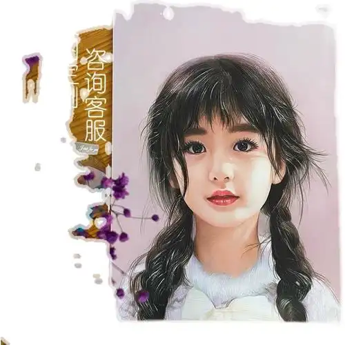 彩铅画人像人物自画像照片转纯手绘定制真人肖像铅笔头像素描画像