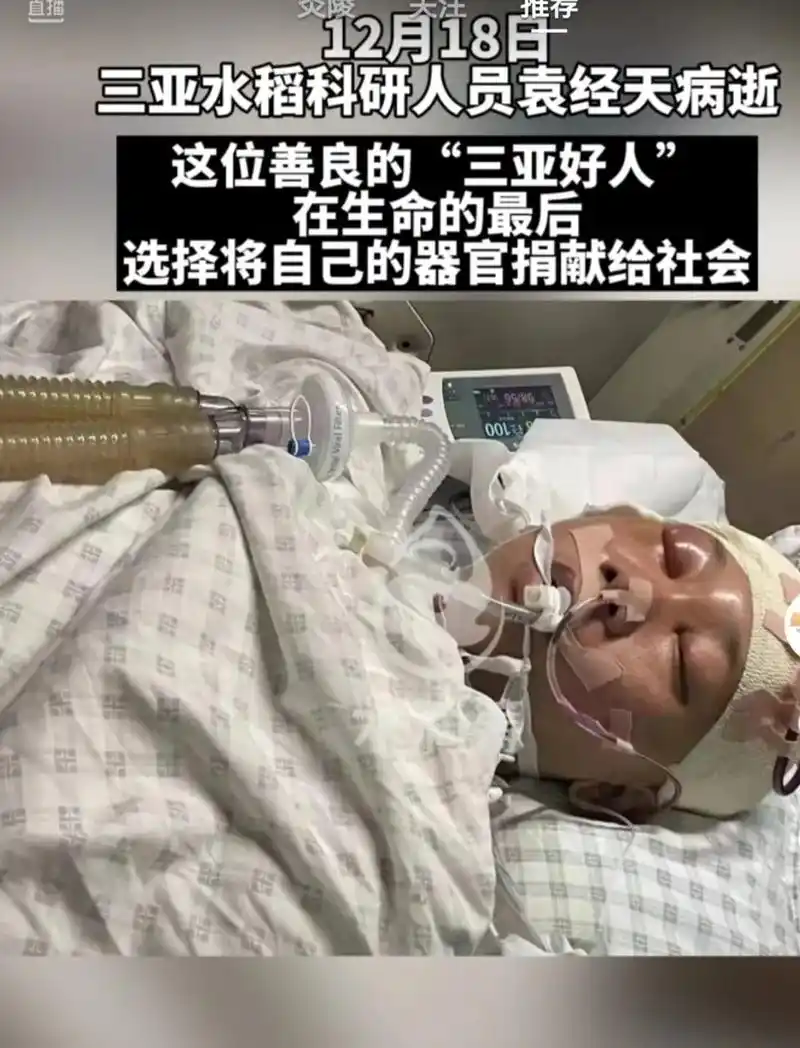 12月18#三亚水稻科研人员袁经天病逝赠获"三亚好人"荣誉称 - 抖音