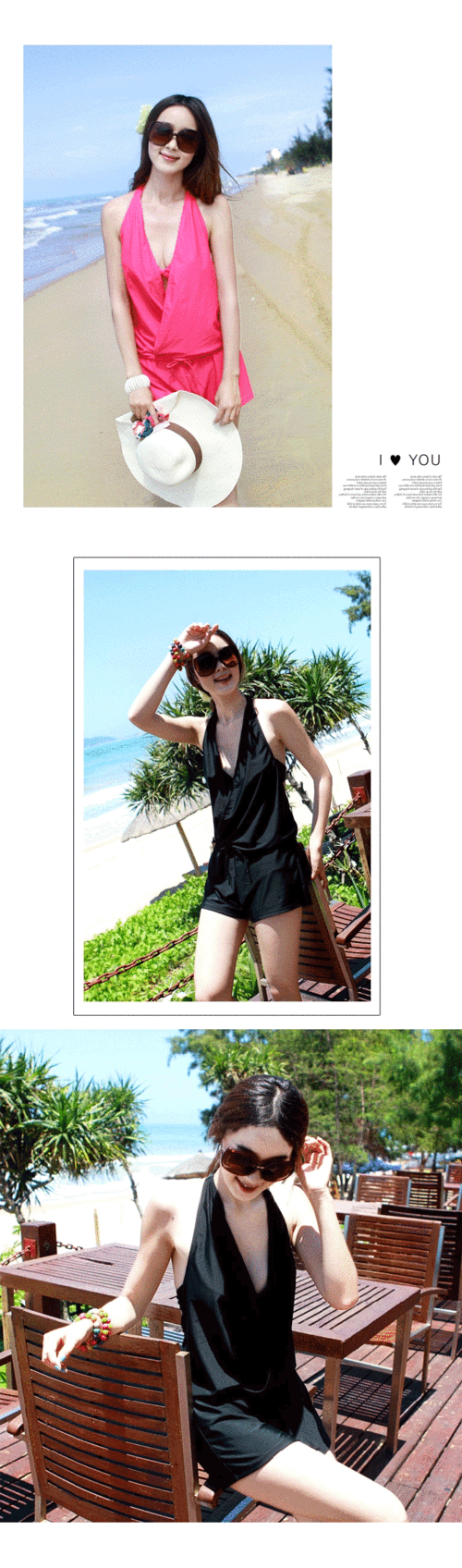 泳衣女 2016比基尼三件套钢托聚拢小胸性感遮肚泡温泉游泳装新款 红色