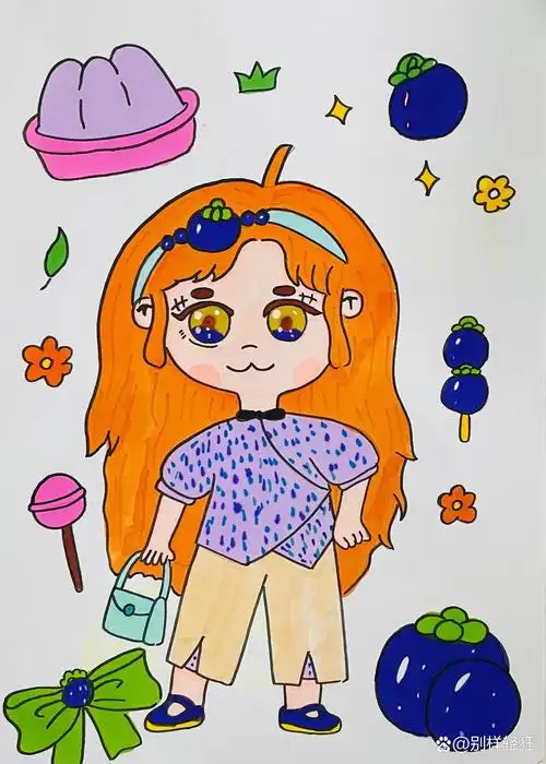 动漫人物简笔画儿童画