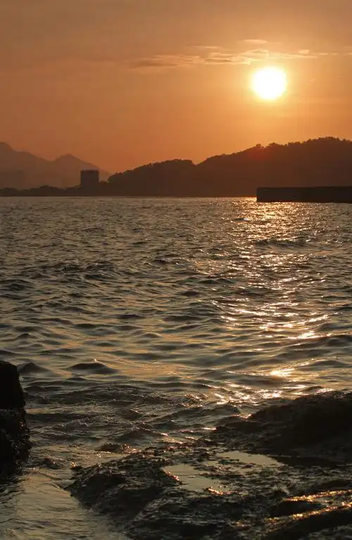 海边 黄昏 日落