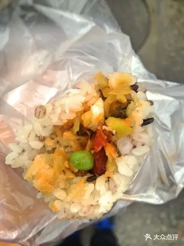 苏杭糯米糍饭棒咸饭团图片