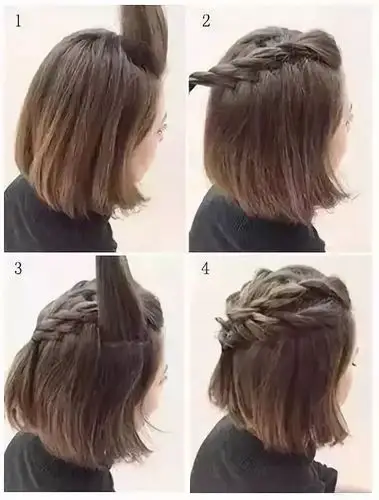 女生及肩短发发型怎么扎好看更时髦!|头发|发束|辫子_新浪新闻