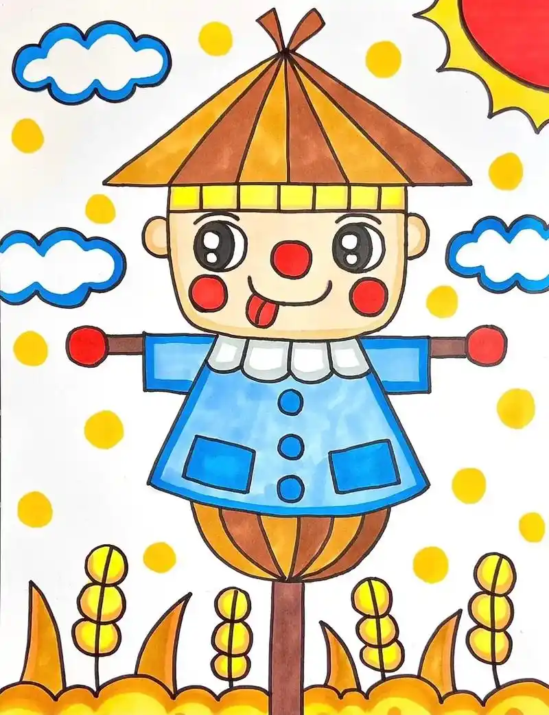 少儿美术教育 #儿童创意美术作品 #幼儿简单绘画作品 #幼儿园创意