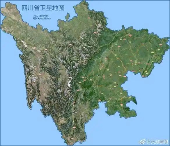 中国各省高清地理地形图.