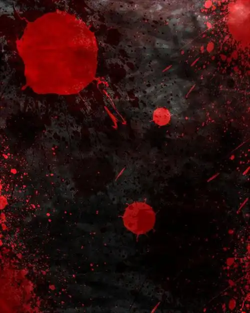 分享插画师由罗制作的一组血色黑暗系背景素材! #插画艺术作品