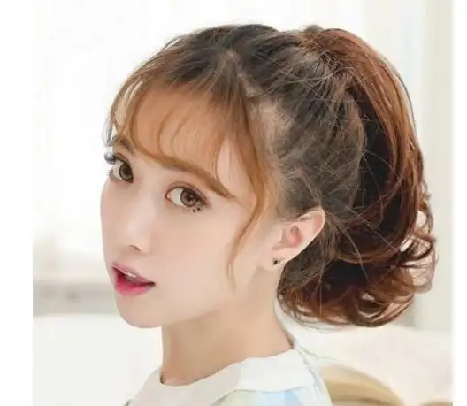 梨花烫扎马尾发型图片 梨花烫马尾扎法效果图