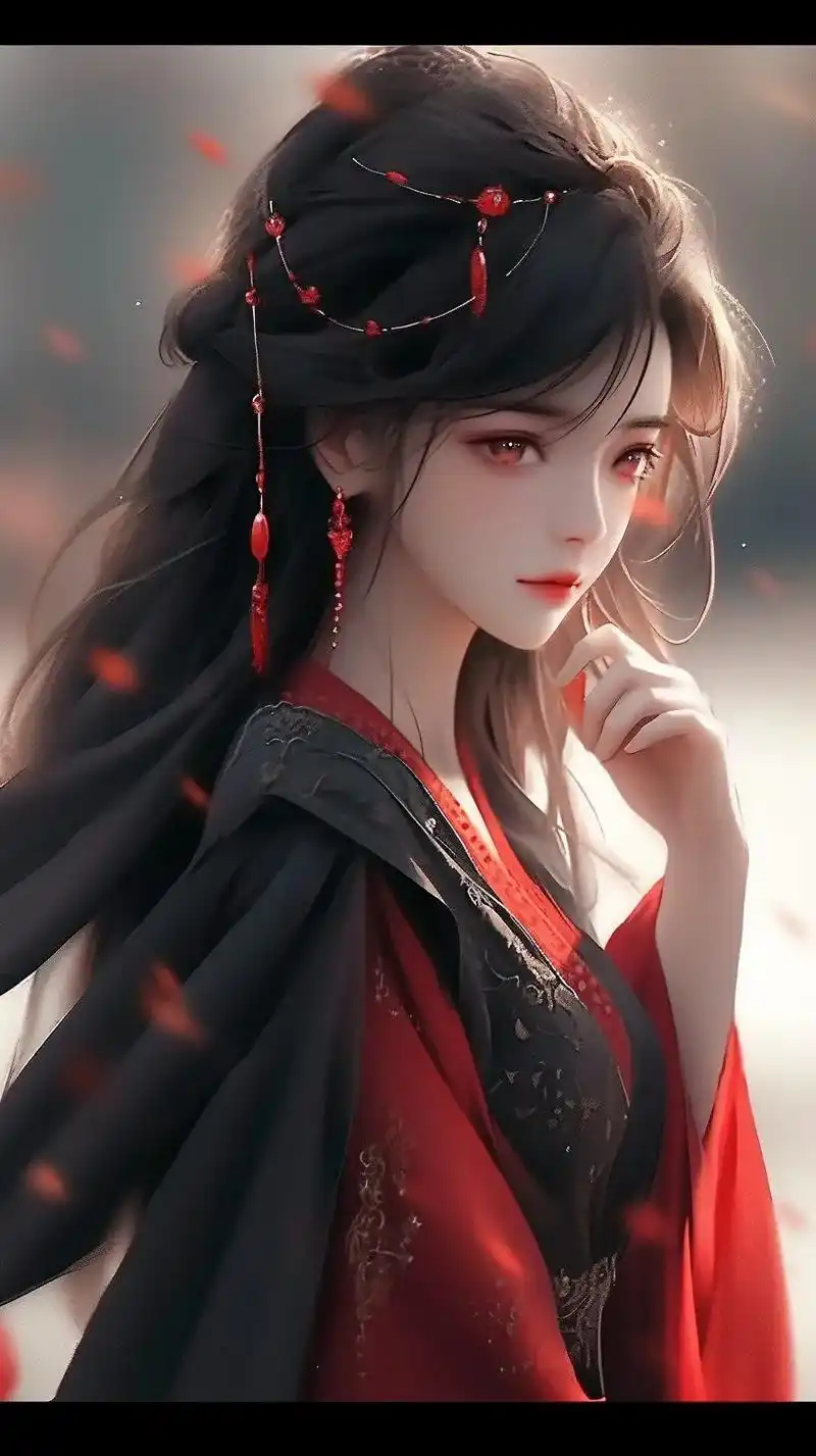 红衣女生壁纸.#手机墙纸 #古风 #国风古韵 #古装 #手机 - 抖音