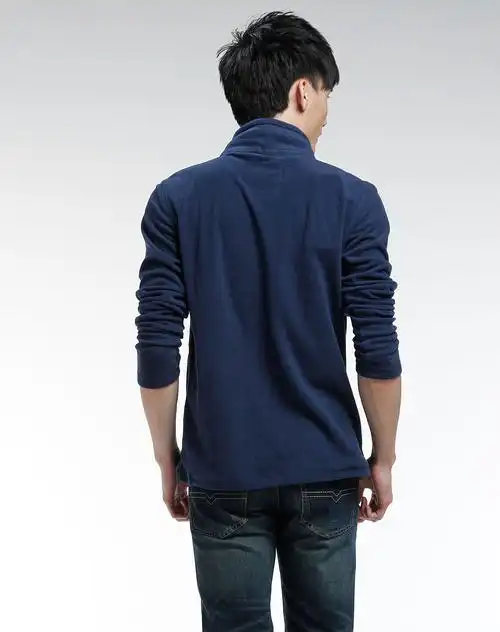 magic power深蓝色休闲长袖上衣