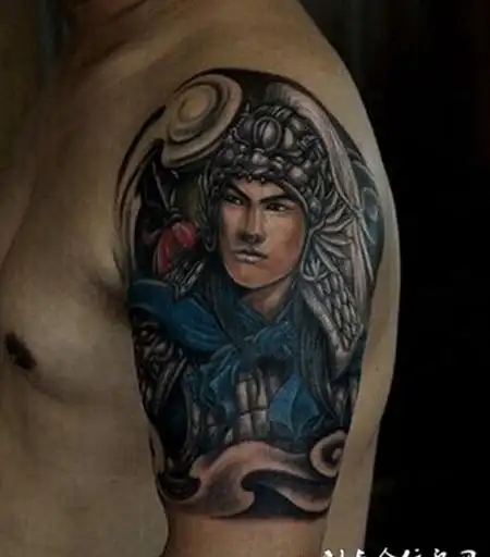 赵云赵子龙赵云纹身 8款满背手臂等常山赵子龙纹身图案