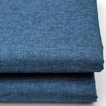 加厚纯色沙发布料面料粗亚麻棉麻帆布老粗布硬包麻布布头杏色y9藏蓝色