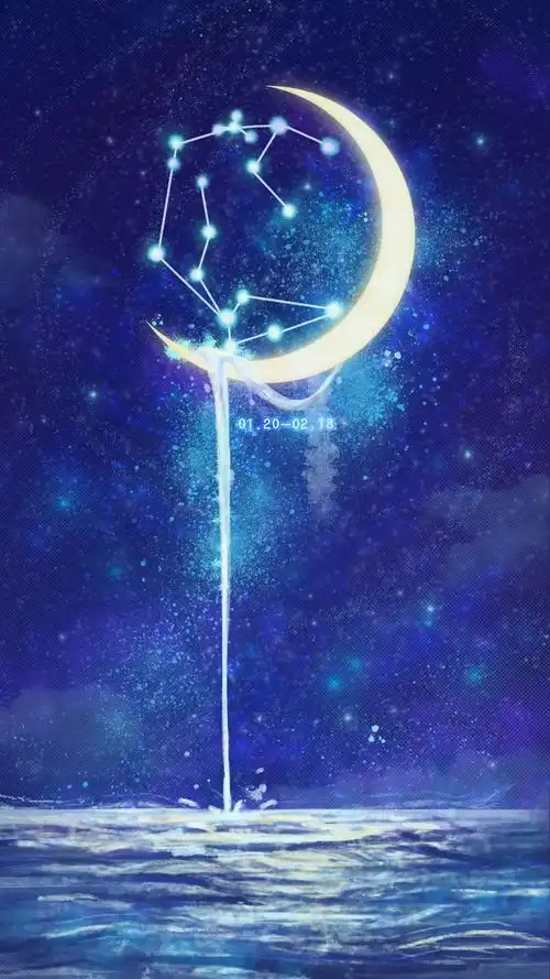 水瓶座的星图简单的