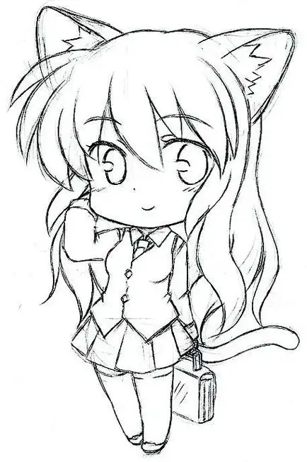 动漫卡通人物简笔画可爱呆萌 动漫卡通人物简笔画可爱呆萌