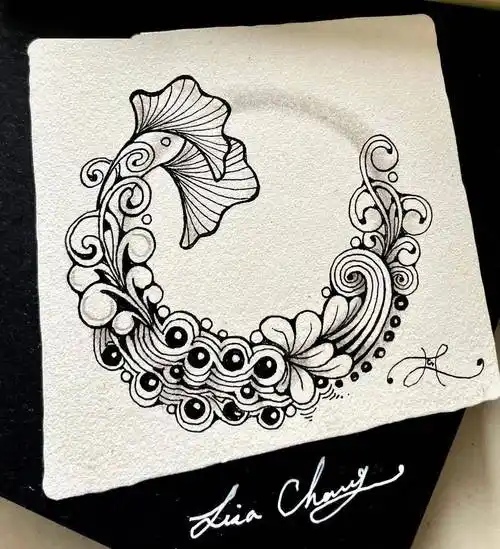 用普通的笔,画出简单有创意的装饰画,精致,美到泪奔!_作品_图案_画面