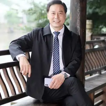 年轻领导干部服装书记行政款夹克爸爸春秋装中年男士外套翻领薄款春季