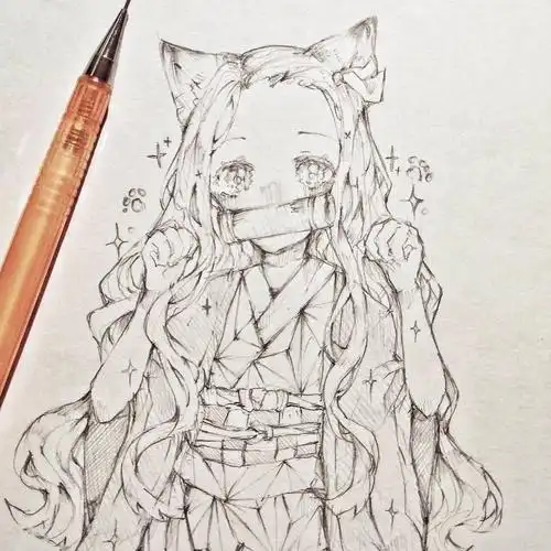 超美的动漫手绘这样的稿子能画一年赞了