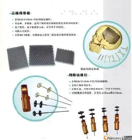 神经外科手术用钛网和钛钉
