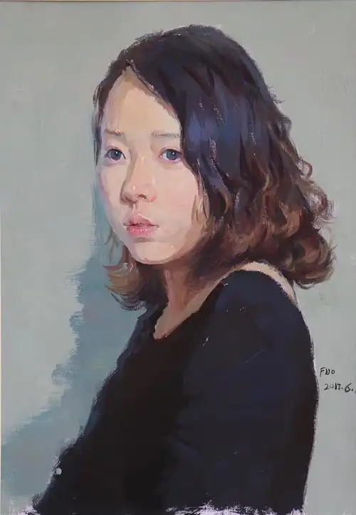 漂亮的女孩水粉肖像|纯艺术|绘画|北京京美视觉3d画_原创作品-站酷