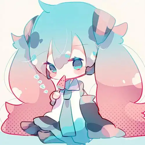 插画分享丨q版初音未来丨人物壁纸