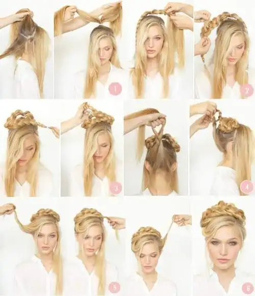 乌克兰风的复古盘发