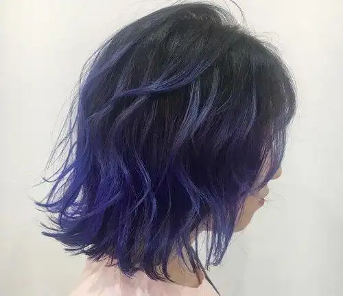 现在流行焗什么色的头发 女生染蓝色紫色头发浪漫神秘又时髦_发型师姐