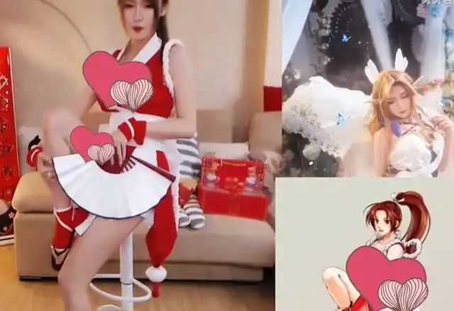 腐团儿绝美cos,亚丝娜性感长腿神还原,火舞麻烦扇子拿开一下