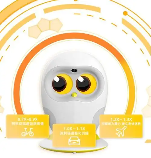 同功能,例如一些机器人专注于儿童早教,提供语音控制,绘本指读和口语