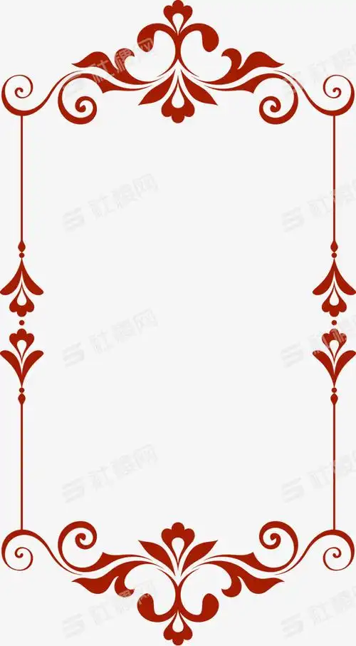 花纹边框装饰-边框纹理免抠元素-社稷网免抠元素素材图片下载
