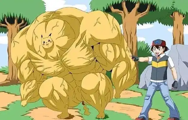 当动漫人物变身肌肉达人,皮卡丘还能看,米老鼠不忍直视