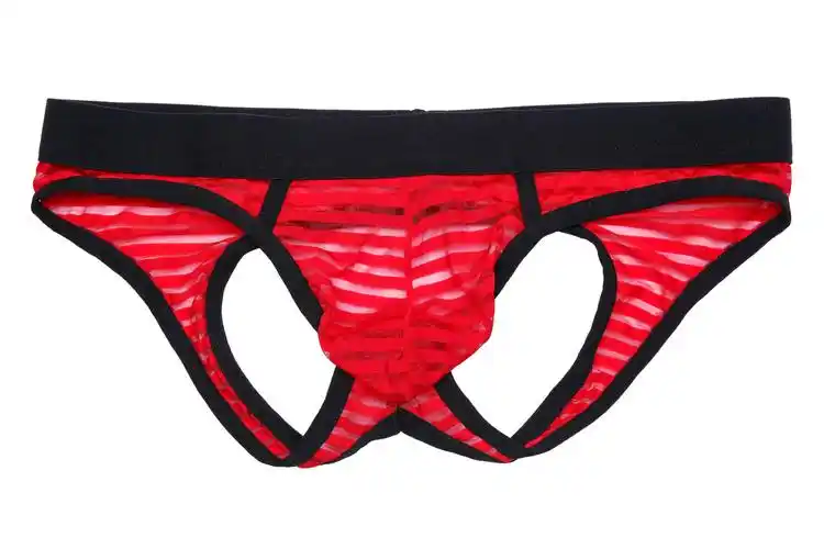 nyk-203 男三角内裤青年性感情趣半透明透气低腰u凸露pp内裤男潮