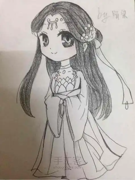 小龙女简笔画简单又漂亮