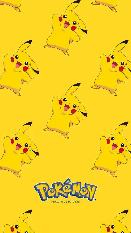可爱呆萌的皮卡丘手机壁纸