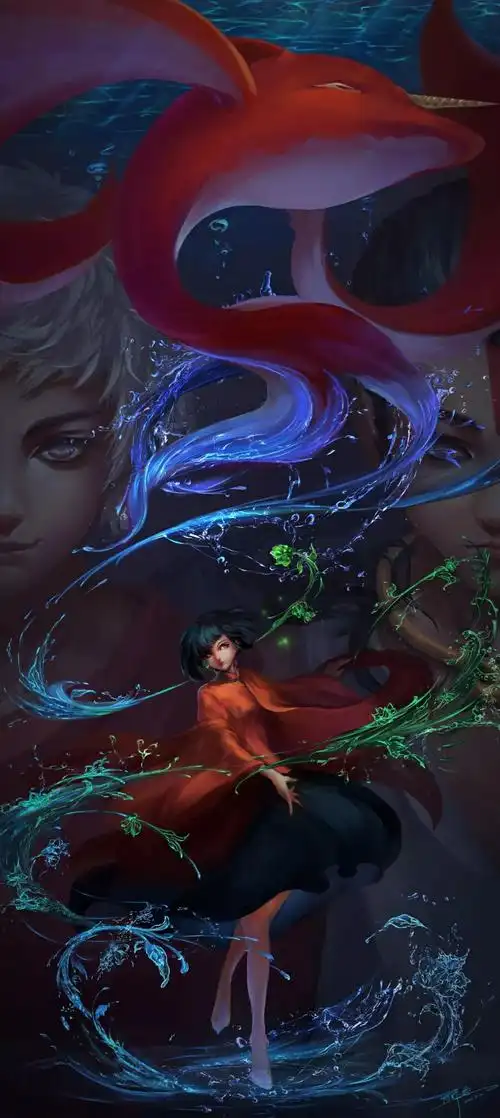 动漫人物壁纸 · 大鱼海棠