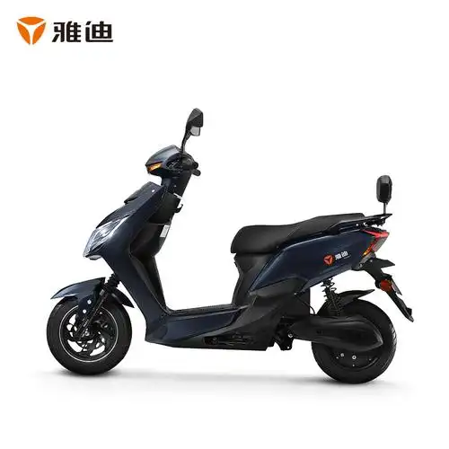 雅迪锐致60v20a电动车成人电瓶踏板车代步男女电动轻便摩托车新亮黑