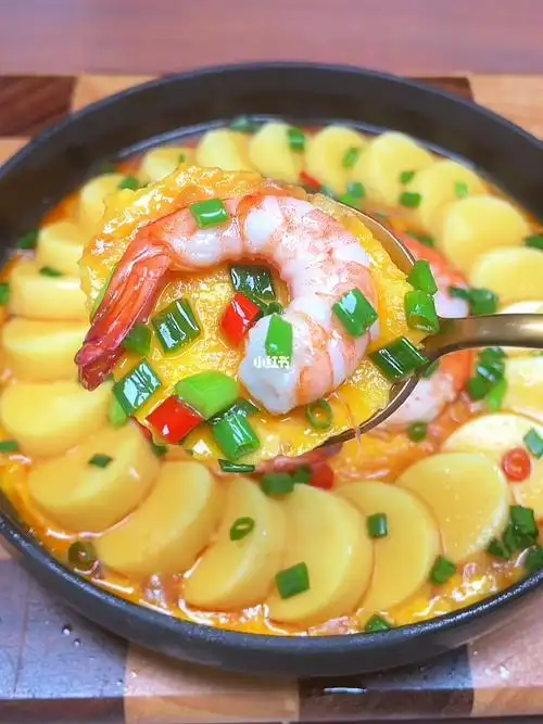 豆腐鸡蛋蒸虾仁